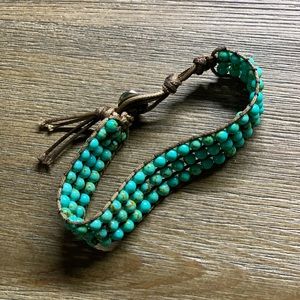 Turquoise wrap bracelet